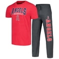 thumbnail image 1 of Men's Concepts Sport Charcoal/Red Los Angeles Angels Meter Top & Pants Sleep Set, 1 of 5