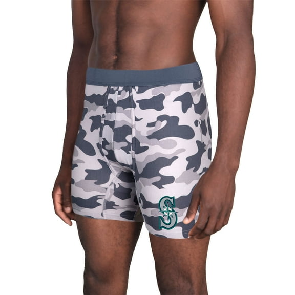 Men's Concepts Sport  Charcoal Seattle Mariners Invincible Knit Boxer Brief