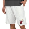 thumbnail image 1 of Men's Concepts Sport  Cream Miami Heat Mainstream Terry Shorts, 1 of 1
