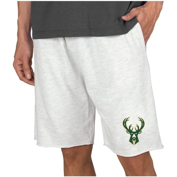 Men's Concepts Sport Cream Milwaukee Bucks Mainstream Terry Shorts