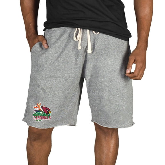 Men's Concepts Sport Gray Arizona Cardinals Mainstream Tri-Blend Shorts
