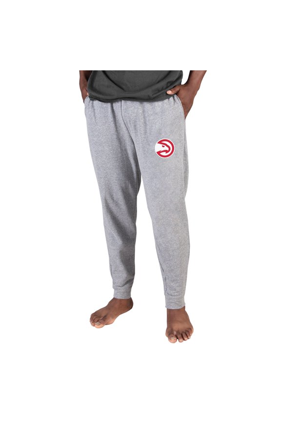 Men's Concepts Sport Gray Atlanta Hawks Mainstream Cuffed Terry Pants