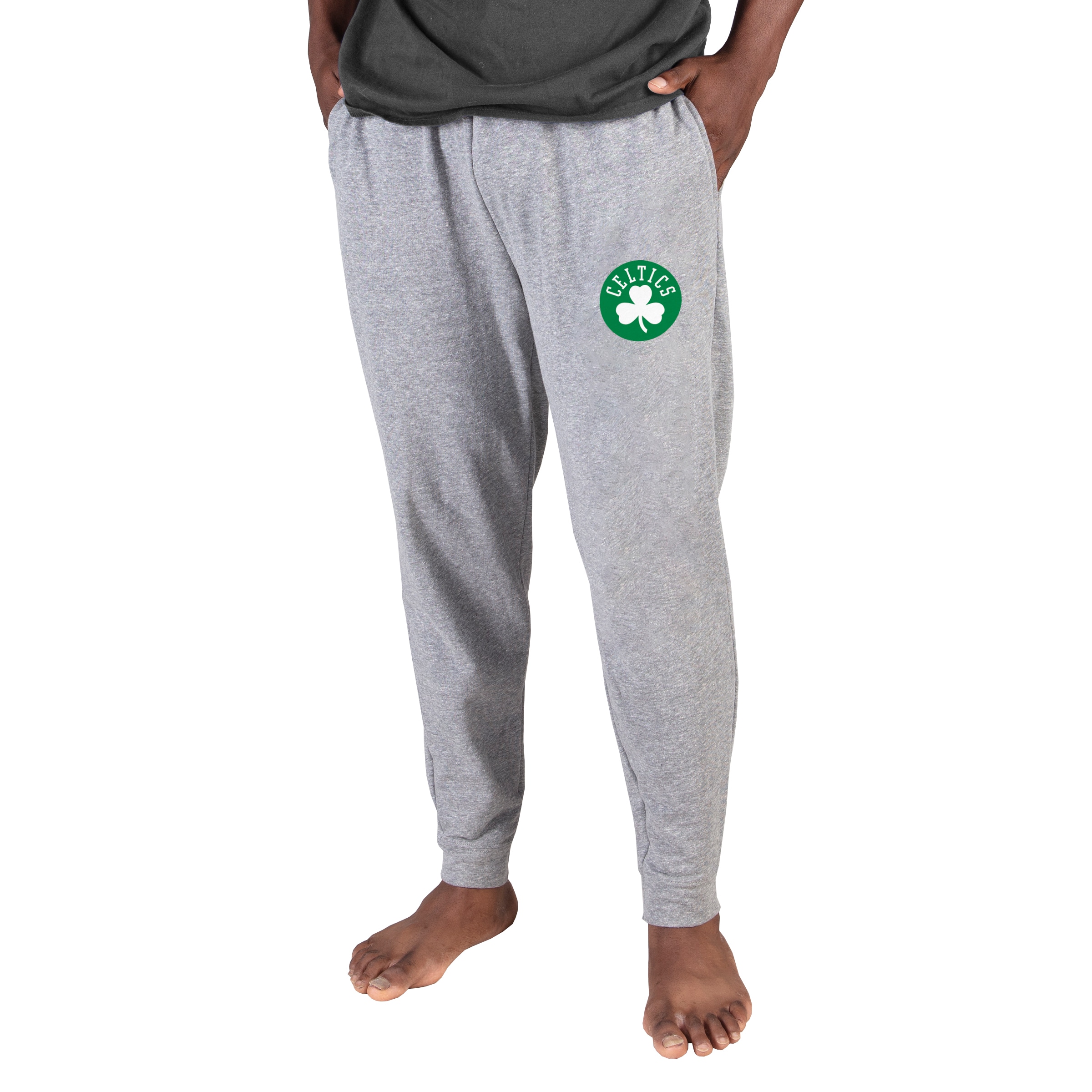 Men's Concepts Sport Gray Boston Celtics Mainstream Cuffed Terry Pants - image 1 of 1