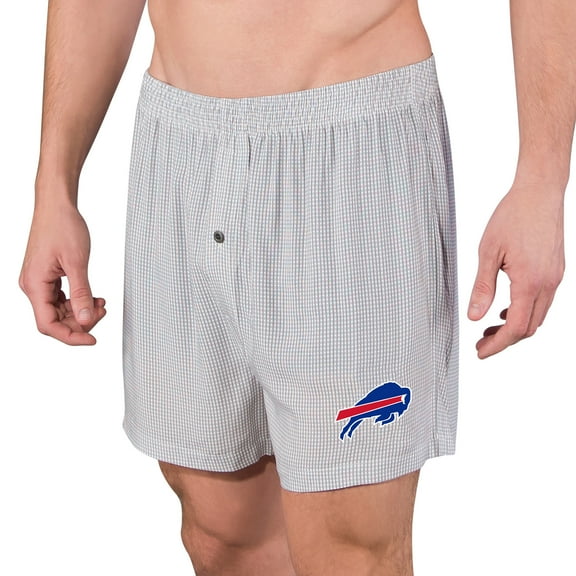Men's Concepts Sport Gray Buffalo Bills Melody Woven Boxer