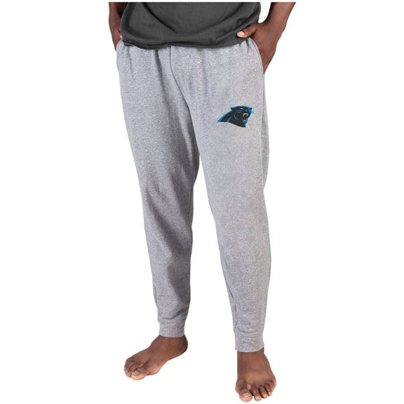 Men's Concepts Sport Gray Carolina Panthers Lightweight Jogger Sleep Pants