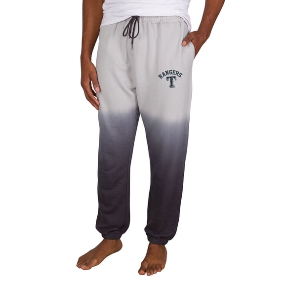 Men's Concepts Sport Gray/Charcoal Texas Rangers Dusk Dip Dye Lightweight French Terry Lounge Pants