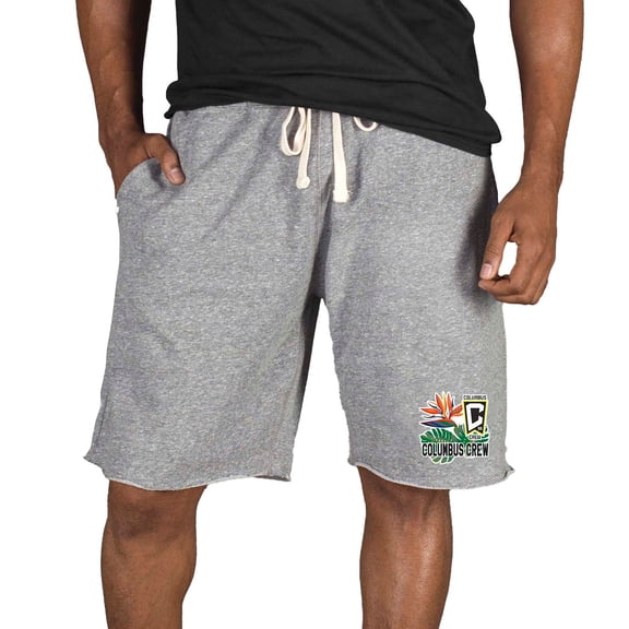 Men's Concepts Sport Gray Columbus Crew Mainstream Tri-Blend Shorts