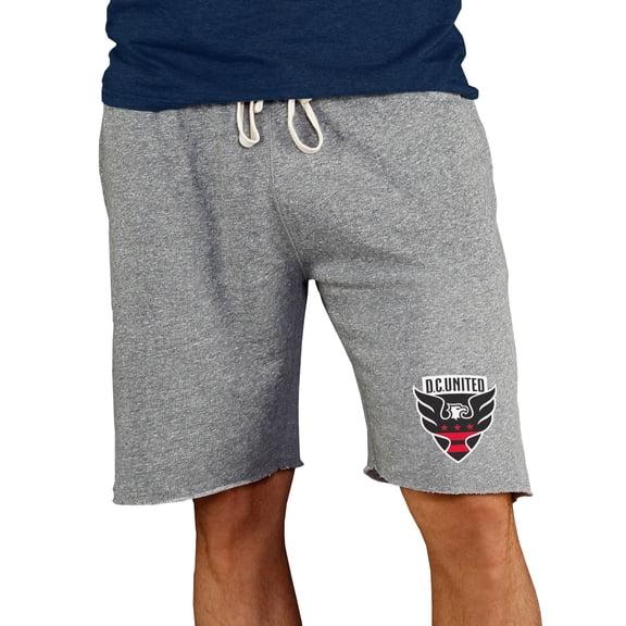 Men's Concepts Sport Gray D.C. United Mainstream Terry Tri-Blend Shorts