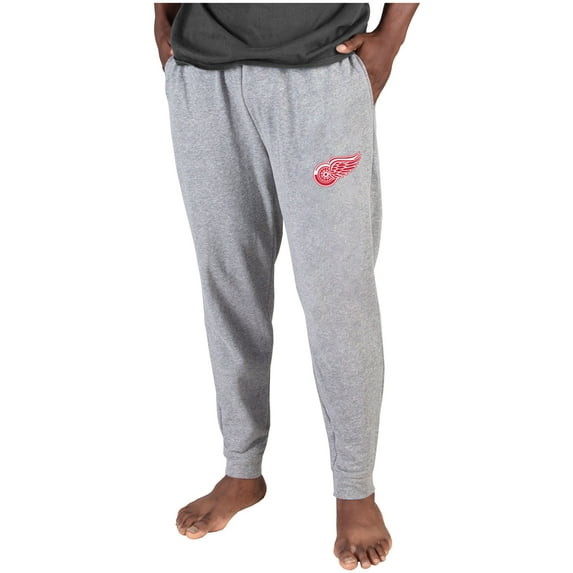 Men's Concepts Sport Gray Detroit Red Wings Mainstream Cuffed Terry Pants
