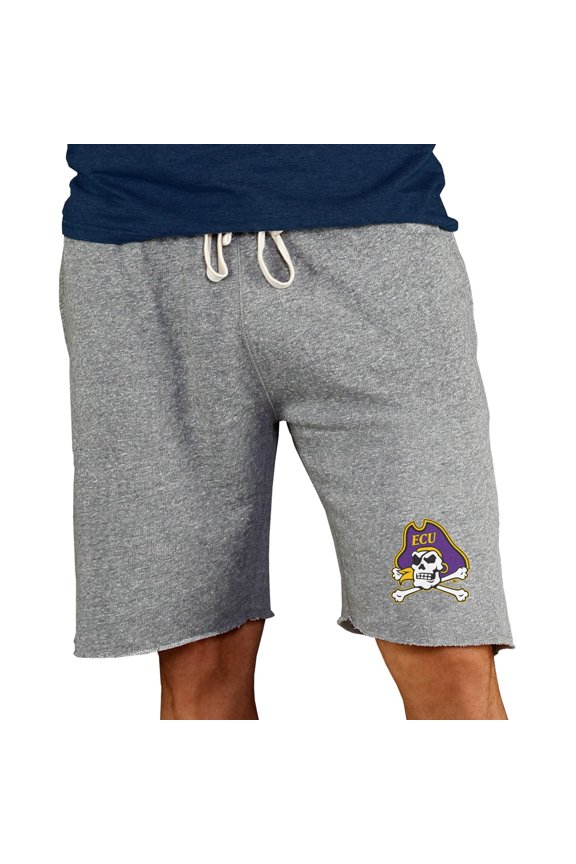 Men's Concepts Sport Gray ECU Pirates Mainstream Terry Shorts