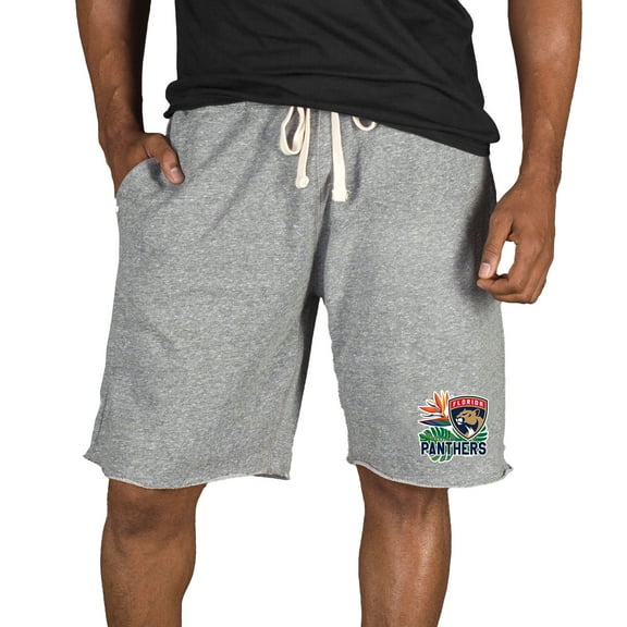 Men's Concepts Sport Gray Florida Panthers Mainstream Tri-Blend Shorts