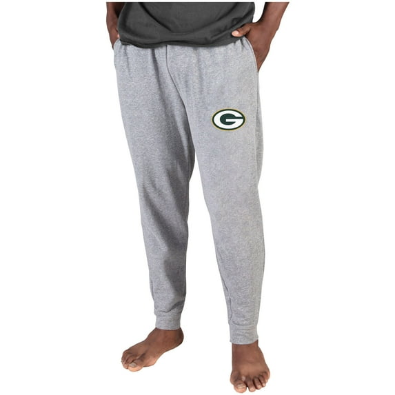 Men's Concepts Sport Gray Green Bay Packers Lightweight Jogger Sleep Pants