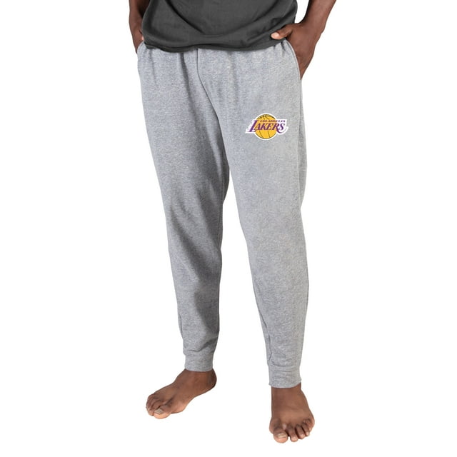Men's Concepts Sport Gray Los Angeles Lakers Mainstream Cuffed Terry Pants