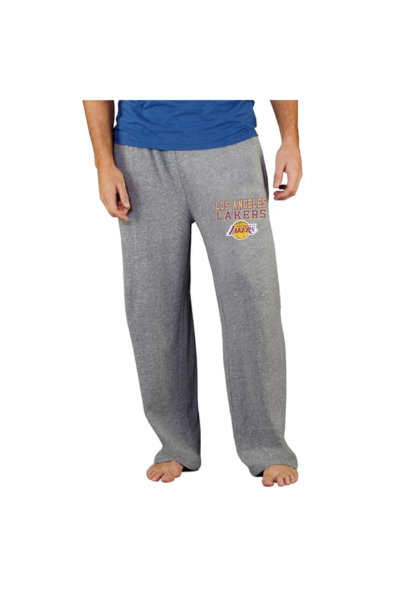 Men's Concepts Sport Gray Los Angeles Lakers Mainstream Tri-Blend Terry Pants