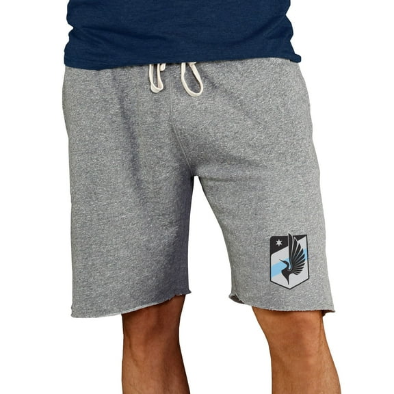 Men's Concepts Sport Gray Minnesota United FC Mainstream Terry Tri-Blend Shorts