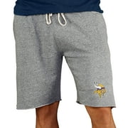 Men's Concepts Sport Gray Minnesota Vikings Mainstream Terry Shorts