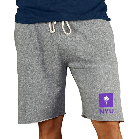 Men's Concepts Sport Gray NYU Violets Mainstream Terry Shorts