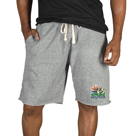 Men's Concepts Sport Gray Nashville Predators Mainstream Tri-Blend Shorts