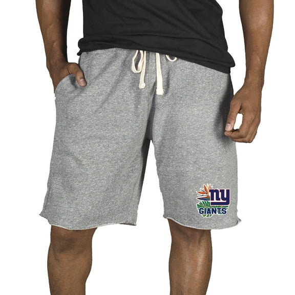 Men's Concepts Sport Gray New York Giants Mainstream Tri-Blend Shorts