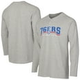 thumbnail image 1 of Men's Concepts Sport  Gray Philadelphia 76ers Hawthorn Thermal Knit Long Sleeve Henley T-Shirt, 1 of 3