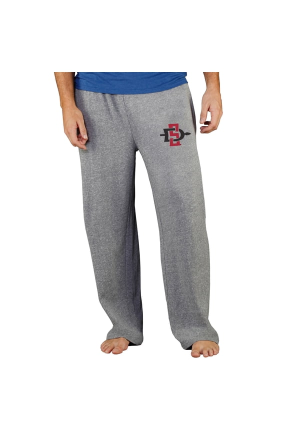 Men's Concepts Sport Gray San Diego State Aztecs Mainstream Terry Pants