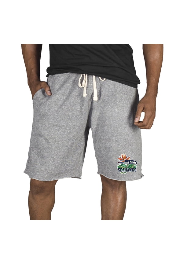 Men's Concepts Sport Gray Seattle Seahawks Mainstream Tri-Blend Shorts