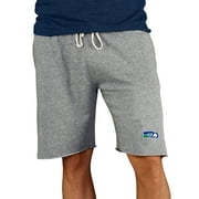 Men's Concepts Sport Gray Seattle Seahawks Throwback Logo Mainstream Terry Shorts