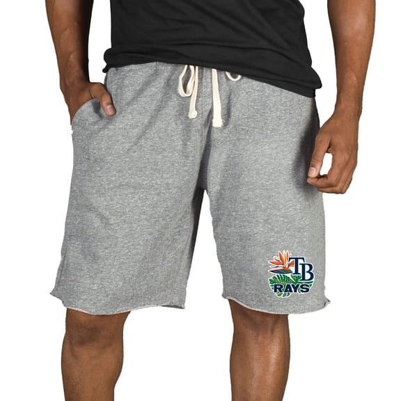 Men's Concepts Sport Gray Tampa Bay Rays Mainstream Tri-Blend Shorts