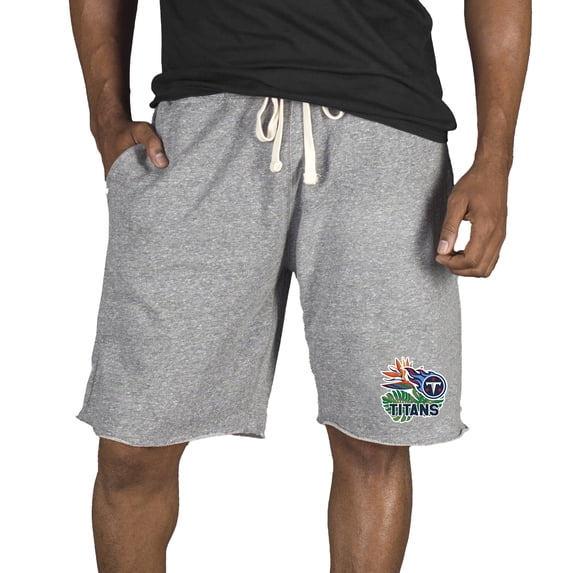 Men's Concepts Sport Gray Tennessee Titans Mainstream Tri-Blend Shorts