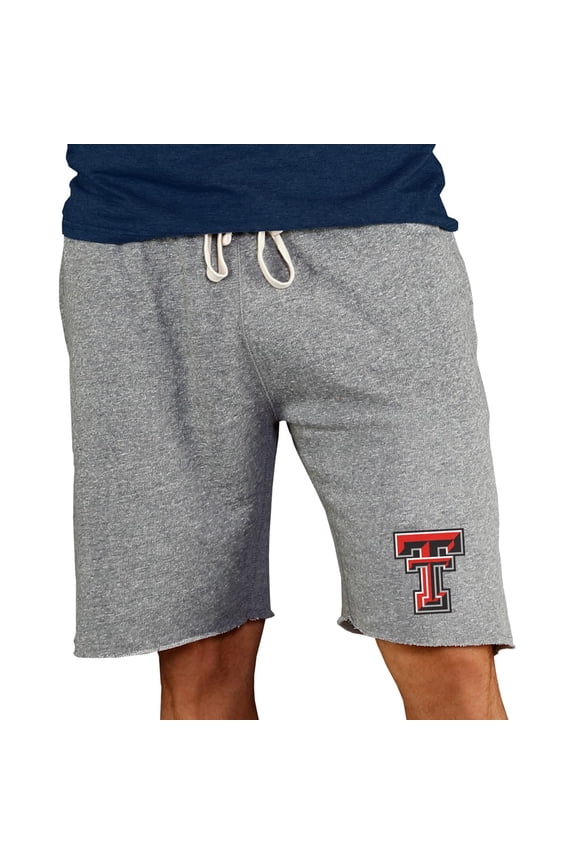 Men's Concepts Sport Gray Texas Tech Red Raiders Mainstream Terry Shorts