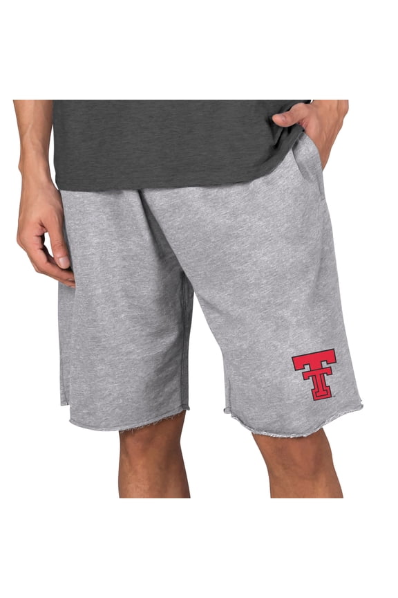 Men's Concepts Sport Gray Texas Tech Red Raiders Mainstream Terry Shorts