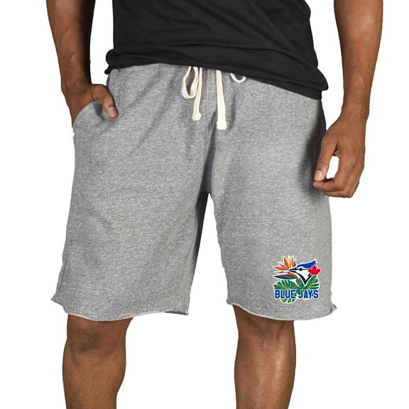 Men's Concepts Sport Gray Toronto Blue Jays Mainstream Tri-Blend Shorts