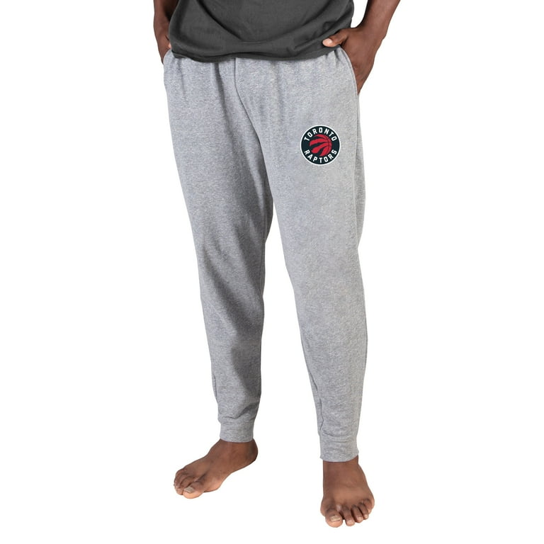 Men s Concepts Sport Gray Toronto Raptors Mainstream Cuffed Terry Pants