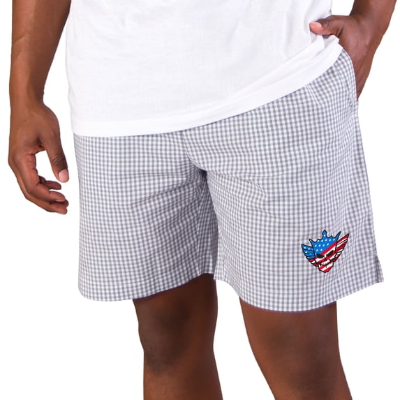 Men's Concepts Sport Gray/White Cody Rhodes Tradition Woven Jam Shorts