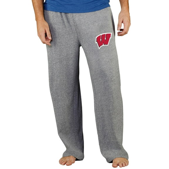 Men's Concepts Sport Gray Wisconsin Badgers Mainstream Terry Pants