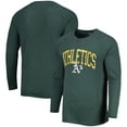 thumbnail image 1 of Men's Concepts Sport Green Athletics Inertia Raglan Long Sleeve Henley Top, 1 of 5