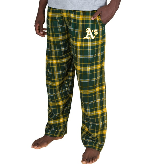 Men's Concepts Sport Green Athletics Ultimate Plaid Flannel Pajama Pants