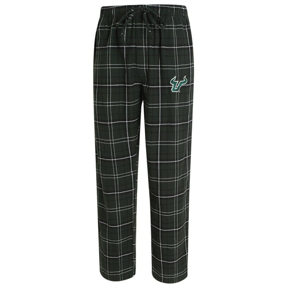Men's Concepts Sport Green/Black South Florida Bulls Ultimate Flannel Pants