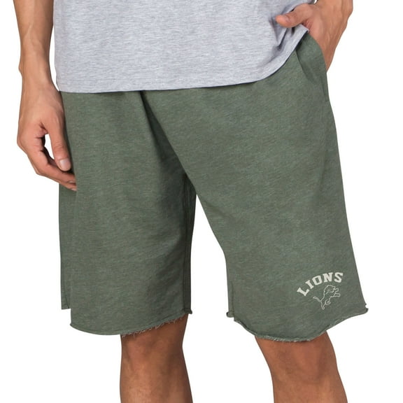 Men's Concepts Sport Green Detroit Lions Mainstream Tri-Blend Shorts
