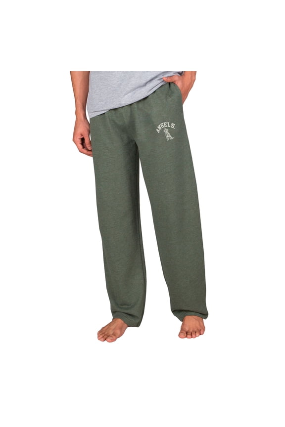 Men's Concepts Sport Green Los Angeles Angels Mainstream Terry Pants