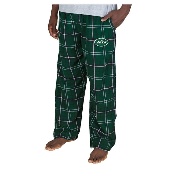 Men's-Concepts Sport  Green New York Jets Ultimate Plaid Flannel Pants