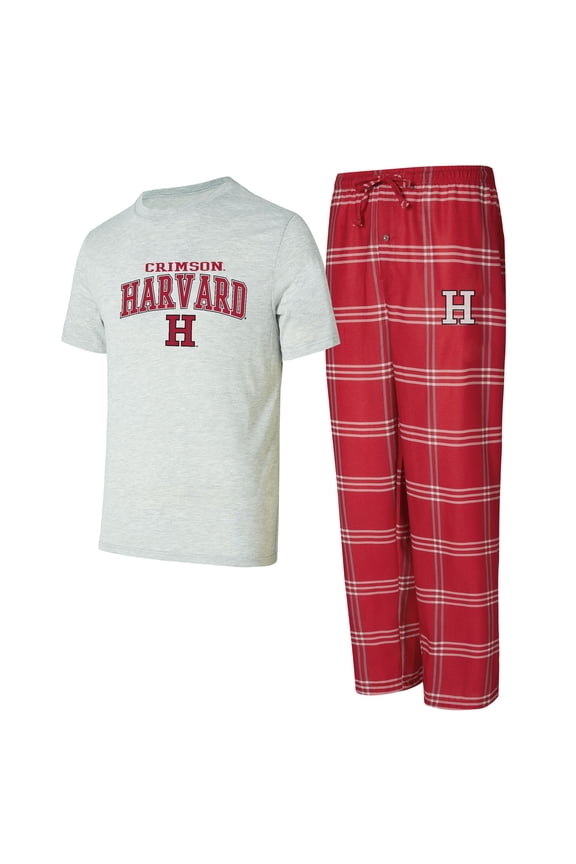 Men's Concepts Sport Harvard Crimson T-Shirt & Pants Sleep Set