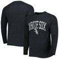 thumbnail image 1 of Men's Concepts Sport Heather Black Chicago White Sox Inertia Raglan Long Sleeve Henley Top, 1 of 3