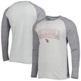 thumbnail image 1 of Men's Concepts Sport Heather Gray Arizona Cardinals Ledger Raglan Long Sleeve Henley T-Shirt, 1 of 3