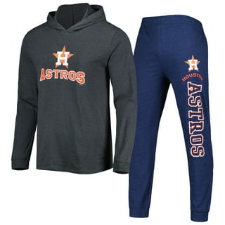 Starter Houston Astros Women's White/Navy Shutout Pullover Sweatshirt