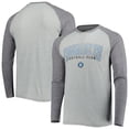 thumbnail image 1 of Men's Concepts Sport Heathered Gray/Heathered Charcoal Charlotte FC Ledger Raglan Long Sleeve Top, 1 of 3