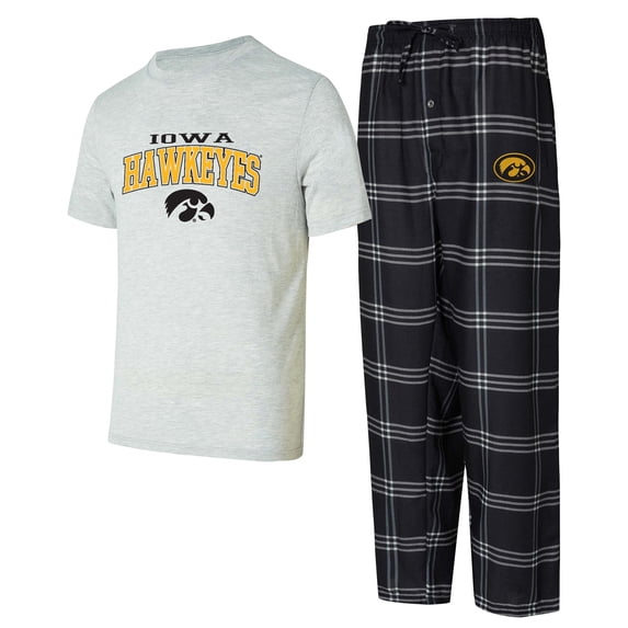 Men's Concepts Sport Iowa Hawkeyes Top & Pants Sleep Set