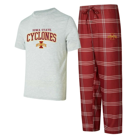 Men's Concepts Sport Iowa State Cyclones Top & Pants Sleep Set