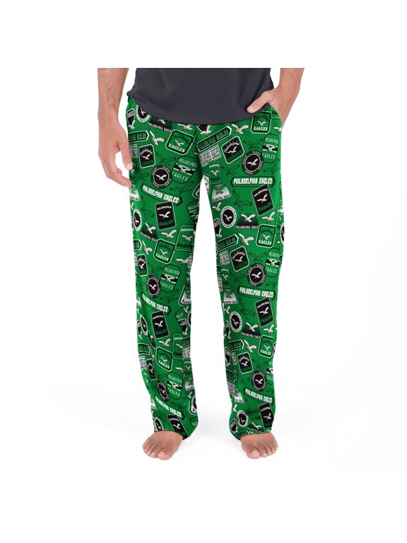 Men's Concepts Sport Kelly Green Philadelphia Eagles Throwback Logo Grady Sleep Pants