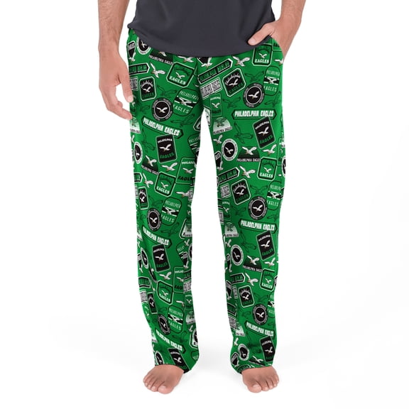 Men's Concepts Sport Kelly Green Philadelphia Eagles Throwback Logo Grady Sleep Pants